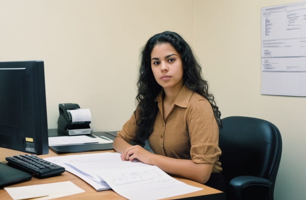 Contabilidad de pequeños negocios. Una joven contadora trabajando en la contabilidad de pequeños negocios.