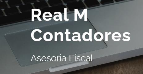 Despachos contables en Coyoacán. Logotipo de Real M Contdores.