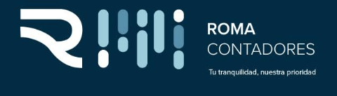 Despachos contables en Tizayuca. Logotipo de Roma Contadores.