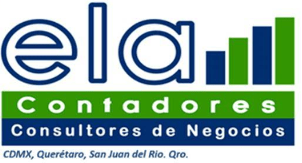 Despachos contables en San Juan del Río. Logotipo de ela Contadores.