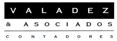 Despachos contables en San Juan del Río. Logotipo de Valadez & Asociados.
