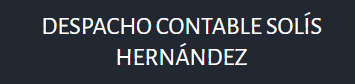 Despachos contables en Poza Rica. Logotipo de Solís Hernández.