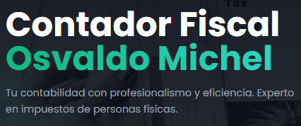 Despachos contables en Manzanillo. Logotipo de Contador Osvaldo Michel.