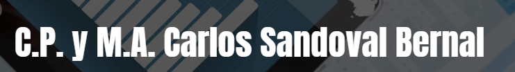 Despachos contables en Manzanillo. Logotipo de Contador público Carlos Sandoval.