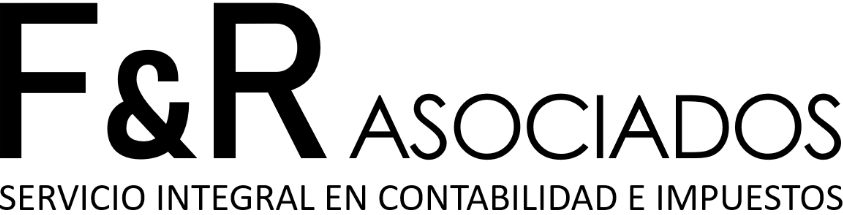 Despachos contables en Iztacalco. Logotipo de F&R Asociados Servicio Integral de Contabilidad Impuestos y Administración.