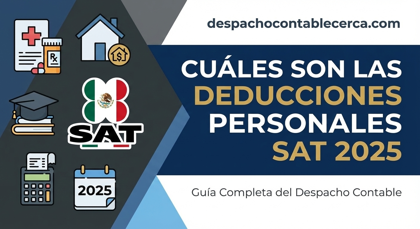 Cuáles son las deducciones personales SAT 2025 | Guía Completa
