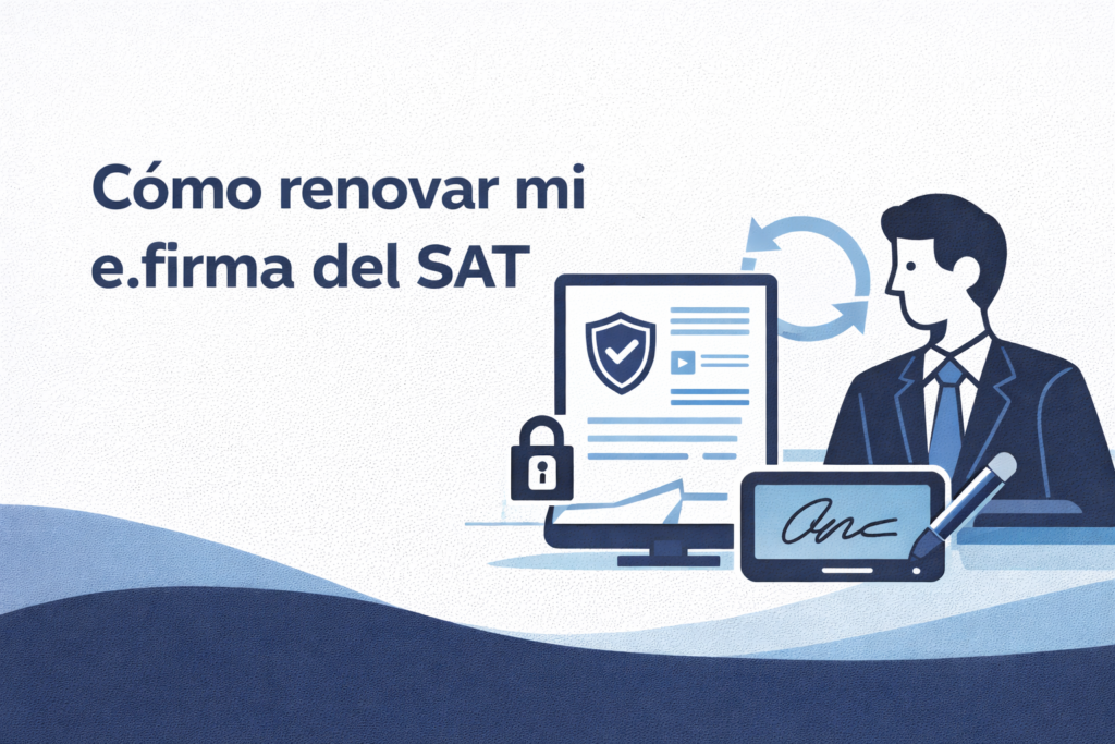 Imagen para ilustrar cómo renovar mi e.firma del sat