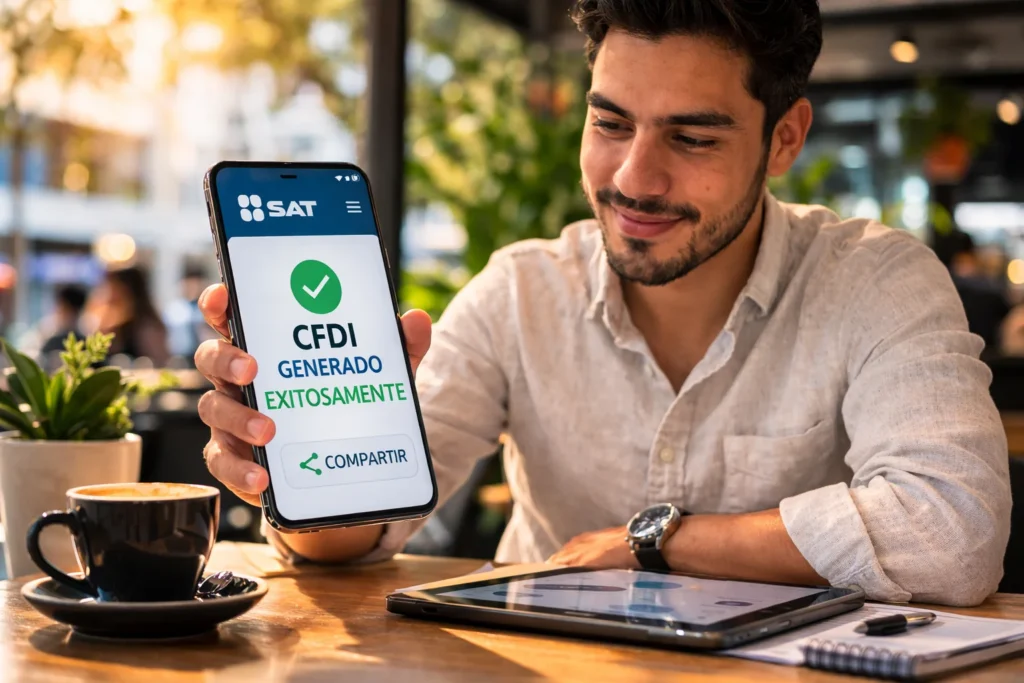 Imagen de un joven emprendedor para ilustrar cómo puedo generar una factura electrónica en el SAT.