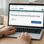 Pantalla del portal del SAT para descargar la constancia de situación fiscal en línea