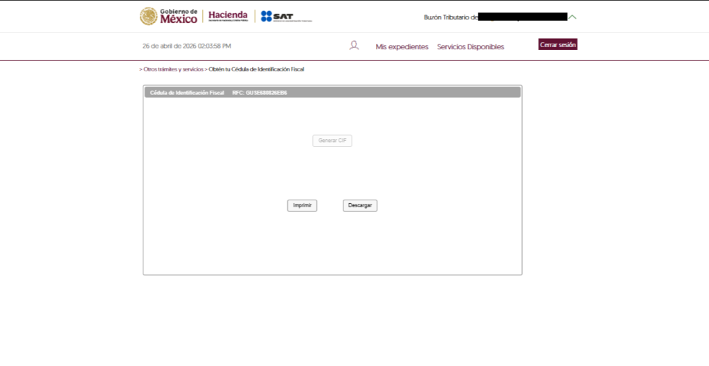 Generar CIF