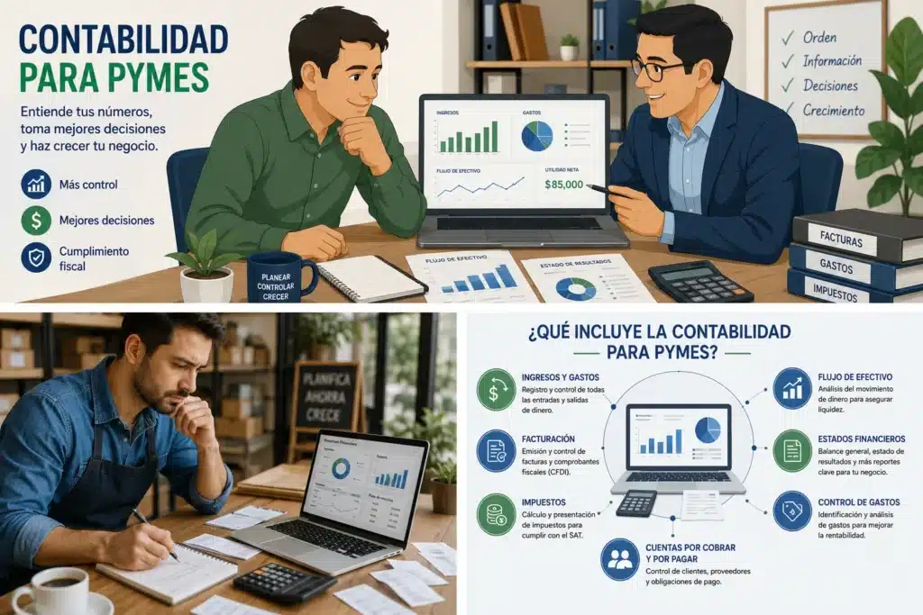 Infografía de Qué es la contabilidad para PYMEs