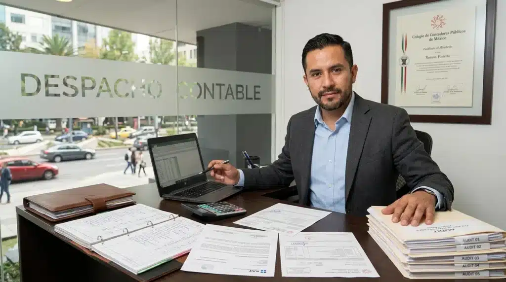 Imagen fotorrealista de un empresario para ilustrar qué pasa si estoy obligado a llevar contabilidad y no lo hago.