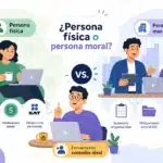 Imagen para dar a conocer cuál es la diferencia entre persona física y persona moral