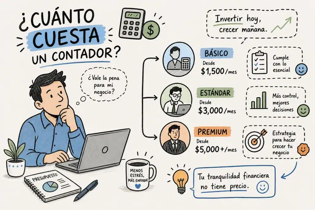 Imagen ilustrativa para mostrar cuánto cuesta contratar un contador en Querétaro